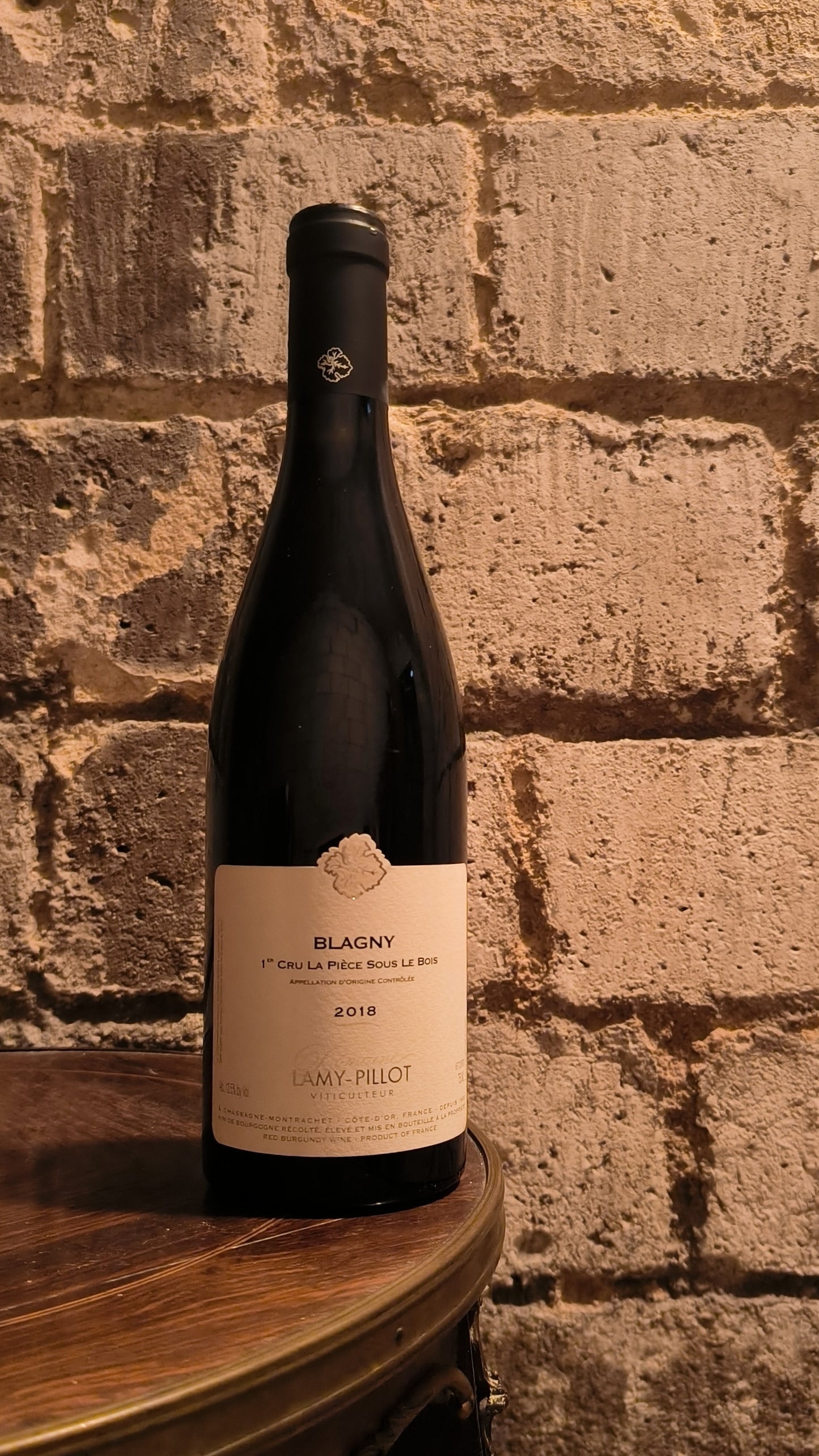 DOMAINE LAMY-PILLOT - AOC BLAGNY 1er CRU SOUS LA PIÈCE DE BOIS - 2018